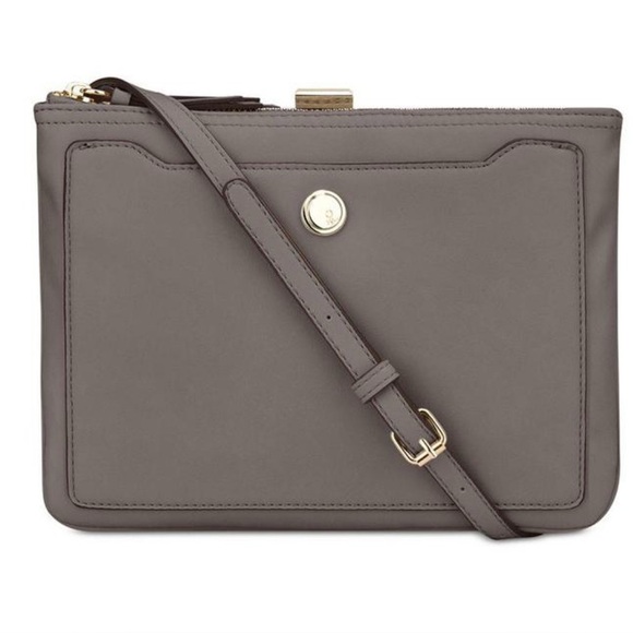 Nine West Medium Size Gray Bag Purse Long Strap Classic Neutral - Picture 1 of 5